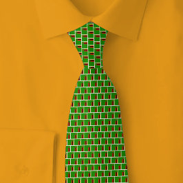 Zambia Vlag Baksteenpatroon Stropdas