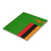 Zambia Vlag Keramische Tegel Tegeltje (Zijkant)
