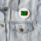 Zambia Vlag Knop Ronde Button 5,7 Cm (In situ)