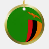 Zambia Vlag Ornament (Achterkant)