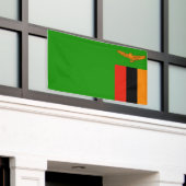 Zambia vlag spandoek (Buitenkant Gebouw)
