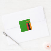 Zambia Vlag Sticker (Envelop)