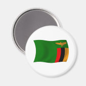 Zambia Vlagmagneet Magneet (Voorkant / Achterkant)