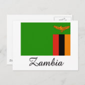 Zambia-vlagontwerp Briefkaart (Voorkant / Achterkant)