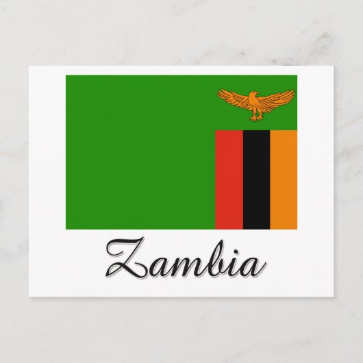 Zambia-vlagontwerp Briefkaart (Voorkant)
