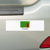 Zambia-vlagontwerp Bumpersticker (Op auto)