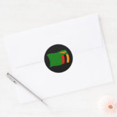 Zambia Vlagsticker Ronde Sticker (Envelop)