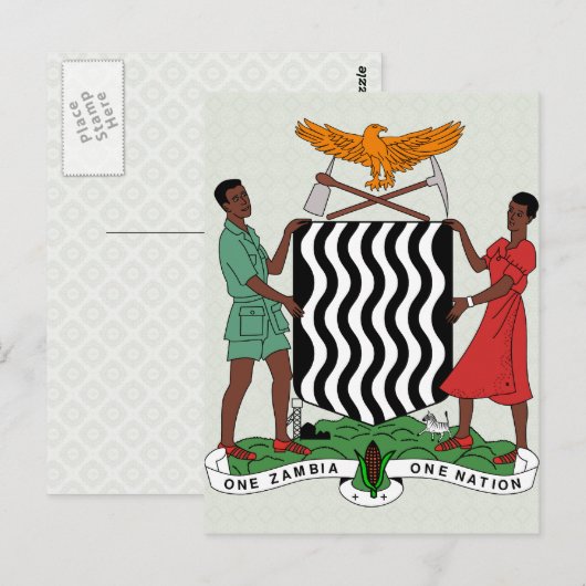 Zambia wapenstilstand briefkaart (Voorkant / Achterkant)