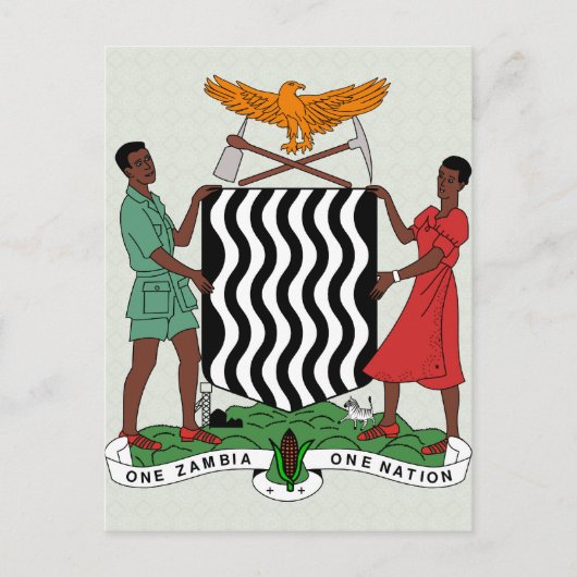 Zambia wapenstilstand briefkaart (Voorkant)