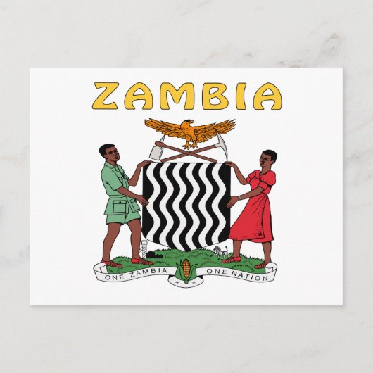 Zambia wapenstilstand briefkaart (Voorkant)