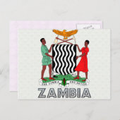 Zambia wapenstilstand briefkaart (Voorkant / Achterkant)