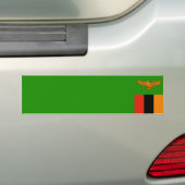 Zambia/Zambiaanse vlag Bumpersticker (Op auto)