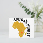 Zambiaans vlaggenontwerp briefkaart (Staand voorkant)