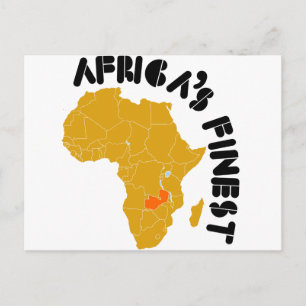 Zambiaans vlaggenontwerp briefkaart