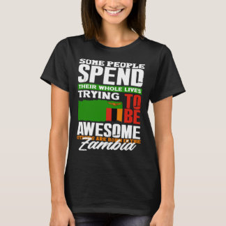 Zambiaans Zambia Zambiaanse Vlag Citaat T-shirt