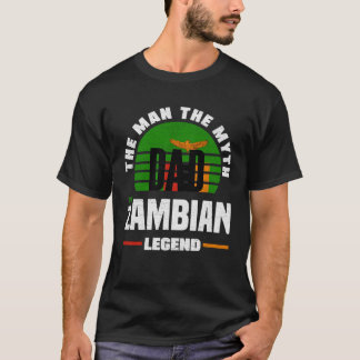 Zambiaans Zambia Zambiaanse Vlag Vaderdag T-shirt
