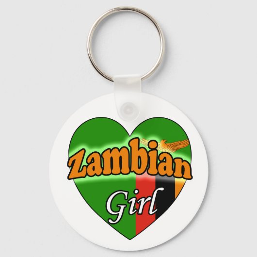 Zambiaanse Meisje Sleutelhanger (Voorkant)