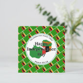 ZAMBIAANSE ONAFHANKELIJKHEID Zambia vieren Feestdagenkaart (Staand voorkant)