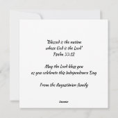 ZAMBIAANSE ONAFHANKELIJKHEID Zambia vieren Feestdagenkaart (Achterkant)