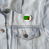 Zambiaanse vlag, Vlag van Zambia Ronde Button 3,2 Cm (In situ)