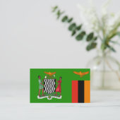 Zambiaanse Vlag & Wapen, Vlag van Zambia Visitekaartje (Staand voorkant)