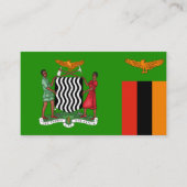 Zambiaanse Vlag & Wapen, Vlag van Zambia Visitekaartje (Voorkant)