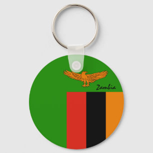 Zambiaanse vlag & Zambiaanse vakantie, patriotten/ Sleutelhanger