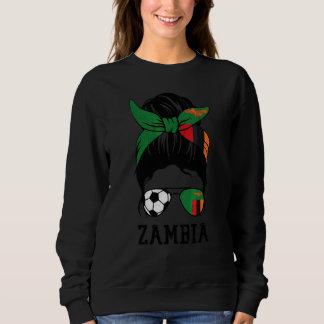 Zambiaanse Voetbalmeisje Moeder Wanordelijke Knot Trui