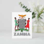 Zambian Emblem Briefkaart (Staand voorkant)