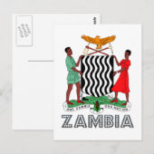 Zambian Emblem Briefkaart (Voorkant / Achterkant)