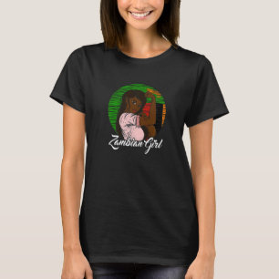 Zambian Flag Zambi Zambian Girl T-shirt