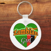 Zambian Girl-olihanger Sleutelhanger (Voorkant)