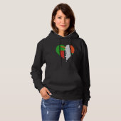 Zambian Malagasy Flag Heart Hoodie (Voorkant volledig)