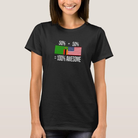 Zambian Roots Zambia Zambian American Premium T-shirt (Voorkant)