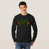 Zambian Zambia Zambian Flag Butterflies T-shirt (Voorkant volledig)