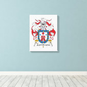 Zambrano Family Crest Canvas Afdruk (Insitu (Houten vloer))