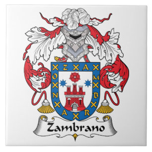 Zambrano Family Crest Tegeltje