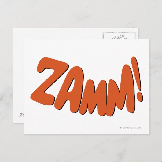 ZAMM! BRIEFKAART (Voorkant / Achterkant)