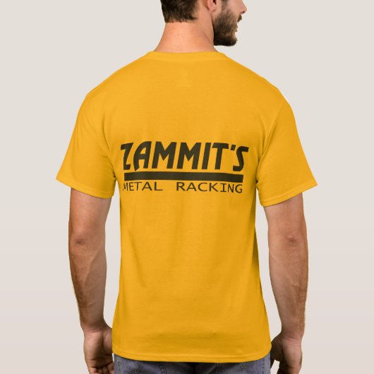 Zammit's Metal Racking T-shirt (Achterkant)