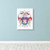 Zamora Family Crest Canvas Afdruk (Insitu (Houten vloer))