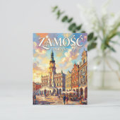 Zamość Polen Briefkaart (Staand voorkant)
