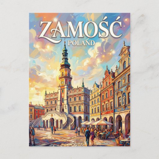Zamość Polen Briefkaart (Voorkant)