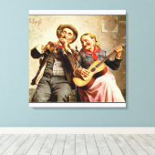 Zampighi - Sweet Music,  schilderij Canvas Afdruk (Insitu (Houten vloer))