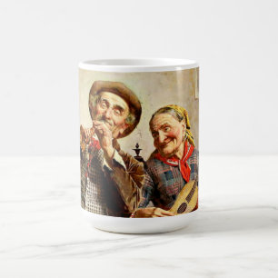 Zampighi - Zoete muziek, vintage schilderij Koffiemok