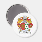Zamudio Family Crest Magneet (Voorkant / Achterkant)