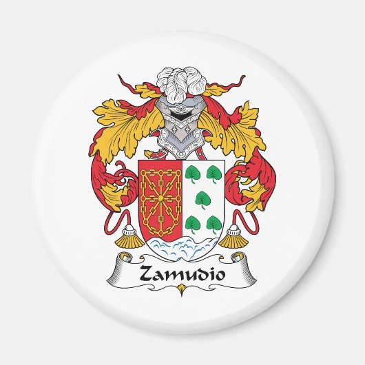 Zamudio Family Crest Magneet (Voorkant)
