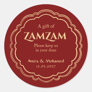 Zamzam Water Huwelijksgunst Sticker Islamitisch Bu