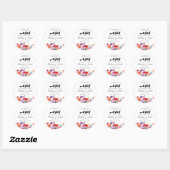 Zamzam Water Nikah Moslim Bruiloft Favor Bloemen Ronde Sticker (Vel)