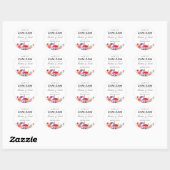 Zamzam Water Nikah Moslim Bruiloft Favor Bloemen Ronde Sticker (Vel)