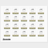 Zamzam Water Wildflower Nikah Moslim Bruiloft Vierkante Sticker (Vel)